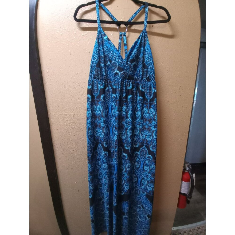 Inc international concepts Maxi cut out t-strap dress women's size large